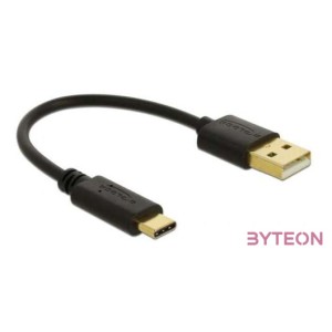DeLOCK 85354 USB kábel 0,15 M USB A USB C Fekete