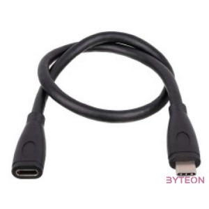 Akyga AK-USB-32 USB kábel 0,3 M USB 3.2 Gen 2 (3.1 Gen 2) USB C Fekete