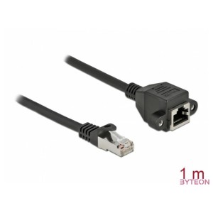 DeLOCK 87001 hálózati kábel Fekete 1 M Cat6a S,FTP (S-STP)