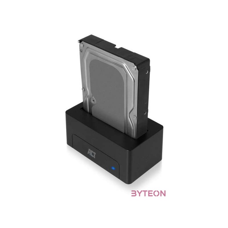 ACT AC1500 dokkoló állomás tárolóegységhez USB 3.2 Gen 1 (3.1 Gen 1) Type-A Fekete