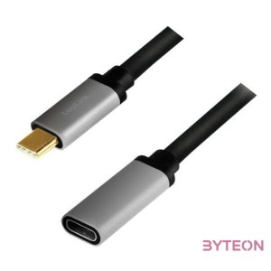 LogiLink CUA0105 USB kábel 0,5 M USB 3.2 Gen 2 (3.1 Gen 2) USB C Fekete, Szürke