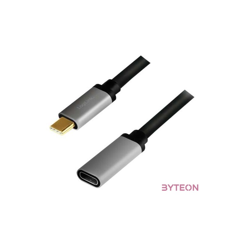 LogiLink CUA0105 USB kábel 0,5 M USB 3.2 Gen 2 (3.1 Gen 2) USB C Fekete, Szürke