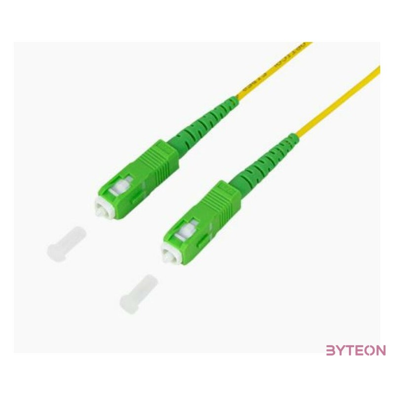 LogiLink FPSSC10 száloptikás kábel 10 M SC,APC OS2 Sárga
