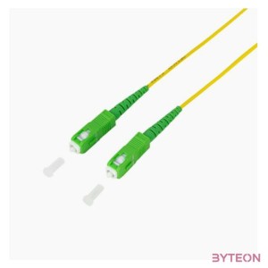 LogiLink FPSSC03 száloptikás kábel 3 M SC,APC OS2 Sárga