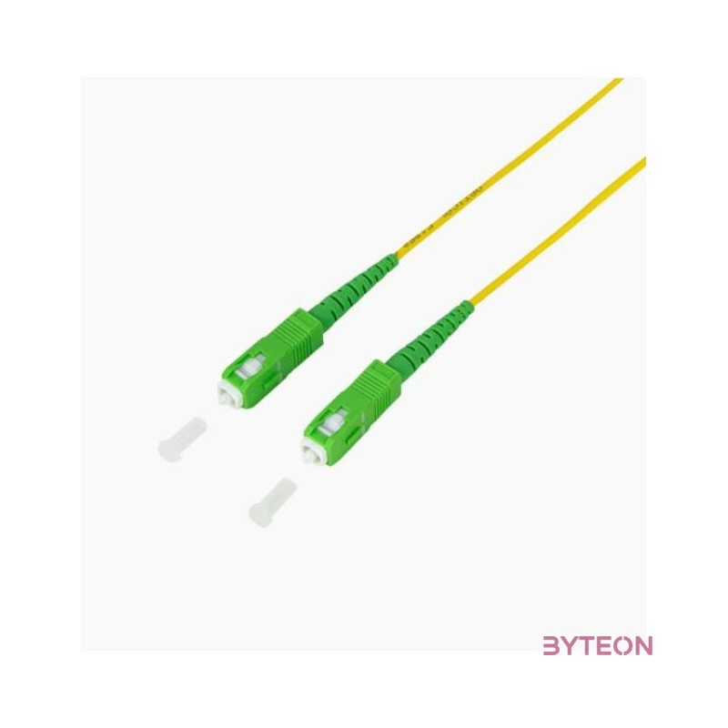 LogiLink FPSSC03 száloptikás kábel 3 M SC,APC OS2 Sárga