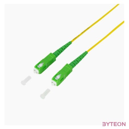 LogiLink FPSSC03 száloptikás kábel 3 M SC,APC OS2 Sárga