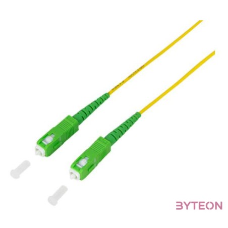 LogiLink FPSSC01 száloptikás kábel 1 M SC,APC OS2 Sárga