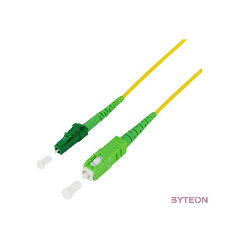 LogiLink FPSLS02 száloptikás kábel 2 M SC,APC LC,APC OS2 Sárga