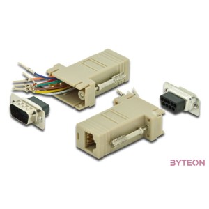 Digitus AK-610517-000-I csatlakozó átlakító RS-232 RJ-45 Bézs