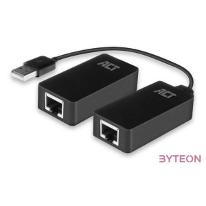 ACT AC6063 csatlakozó átlakító USB A RJ-45 Fekete