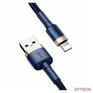 Baseus CALKLF-CV3 Lightning kábel 2 M Kék, Arany