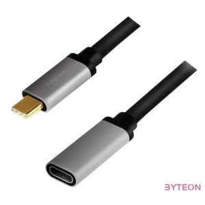 LogiLink CUA0105 USB kábel 0,5 M USB 3.2 Gen 2 (3.1 Gen 2) USB C Fekete, Szürke
