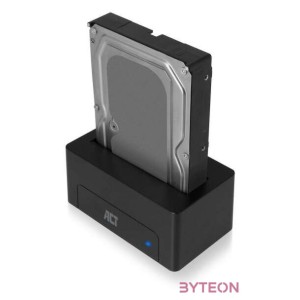 ACT AC1500 dokkoló állomás tárolóegységhez USB 3.2 Gen 1 (3.1 Gen 1) Type-A Fekete