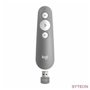 Logitech R500 Laser Presentation Remote vezeték nélküli bemutatóeszköz Bluetooth,RF Szürke