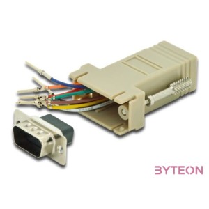 Digitus AK-610517-000-I csatlakozó átlakító RS-232 RJ-45 Bézs