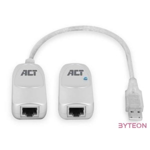ACT AC6060 csatlakozó átlakító USB A RJ-45 Fehér