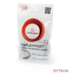 Gembird CC-DP2-10M DisplayPort kábel Fekete