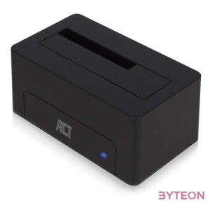 ACT AC1500 dokkoló állomás tárolóegységhez USB 3.2 Gen 1 (3.1 Gen 1) Type-A Fekete