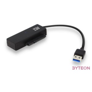 ACT AC1515 csatlakozó átlakító 2.5,3.5 SATA USB A Fekete