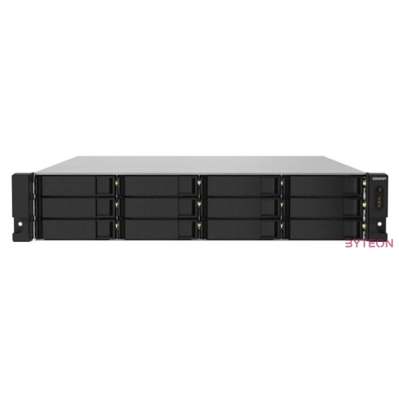 QNAP TS-1232PXU-RP NAS Rack (2U) Ethernet,LAN csatlakozás Fekete AL324