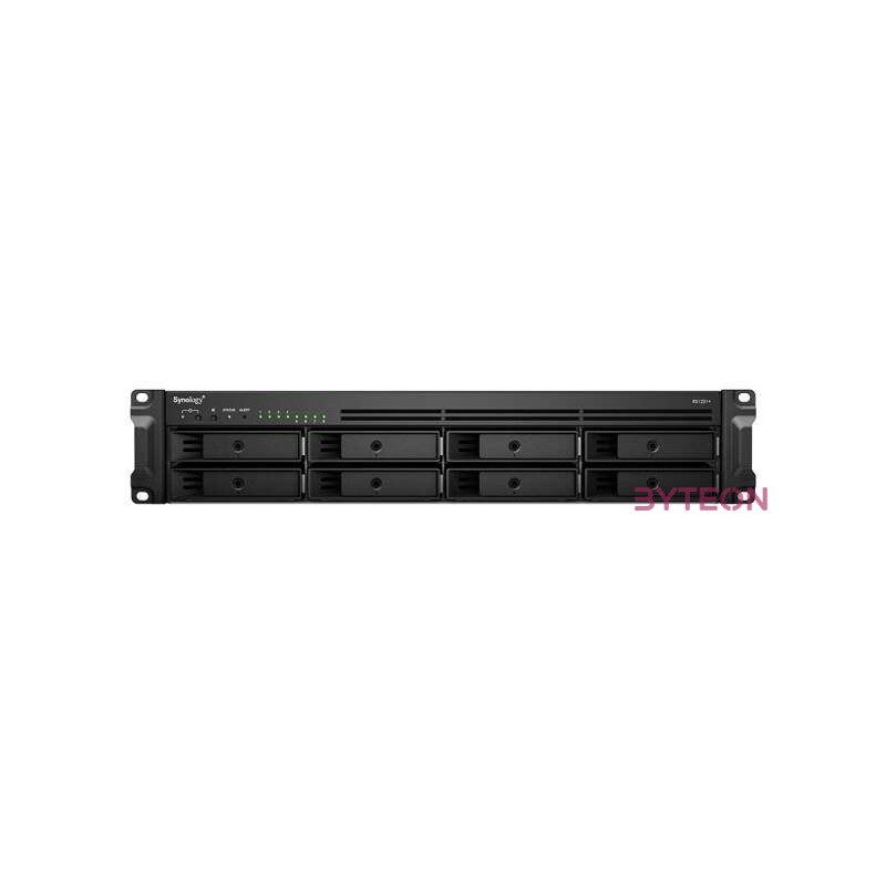 Synology RackStation RS1221 tárolószerver NAS Rack (2U) Ethernet,LAN csatlakozás Fekete V1500B