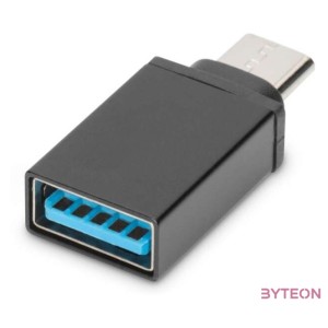 Digitus AK-300506-000-S csatlakozó átlakító USB C USB A Fekete