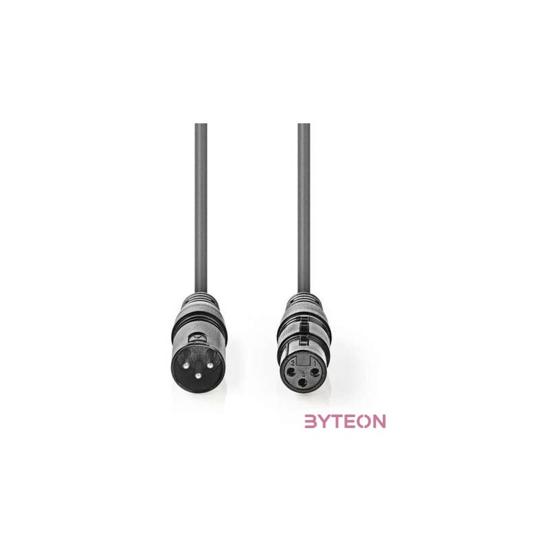 Nedis COTH15010GY15 audio kábel 1,5 M XLR (3-pin) Szürke