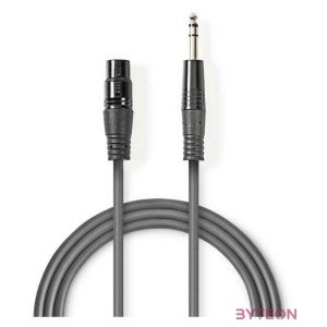 Nedis COTH15110GY15 audio kábel 1,5 M XLR (3-pin) 6.35mm Szürke