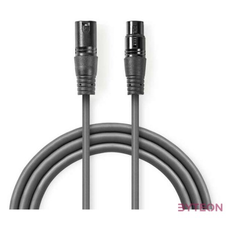 Nedis COTH15010GY50 audio kábel XLR (3-pin) Szürke