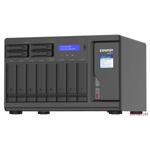 QNAP TVS-h1288X NAS Tower Ethernet,LAN csatlakozás Fekete W-1250