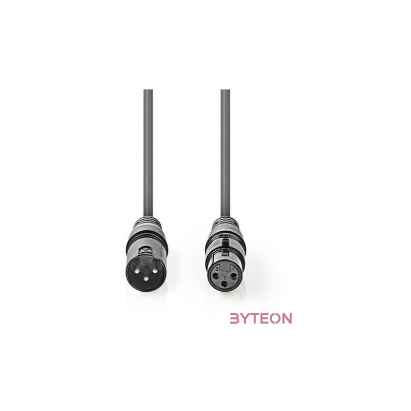 Nedis COTH15010GY05 audio kábel XLR (3-pin) Szürke