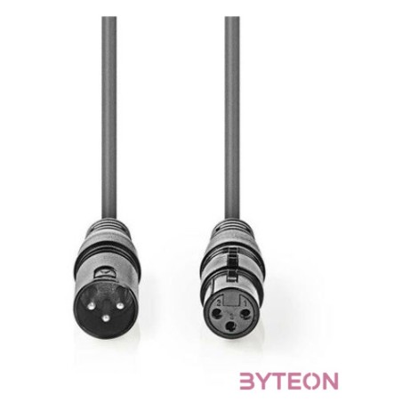 Nedis COTH15010GY05 audio kábel XLR (3-pin) Szürke