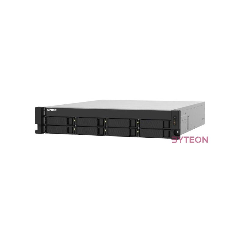 QNAP TS-832PXU-RP NAS Rack (2U) Ethernet,LAN csatlakozás Fekete AL324