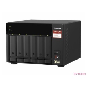 QNAP TS-673A-8G tárolószerver NAS Tower Ethernet,LAN csatlakozás Fekete V1500B
