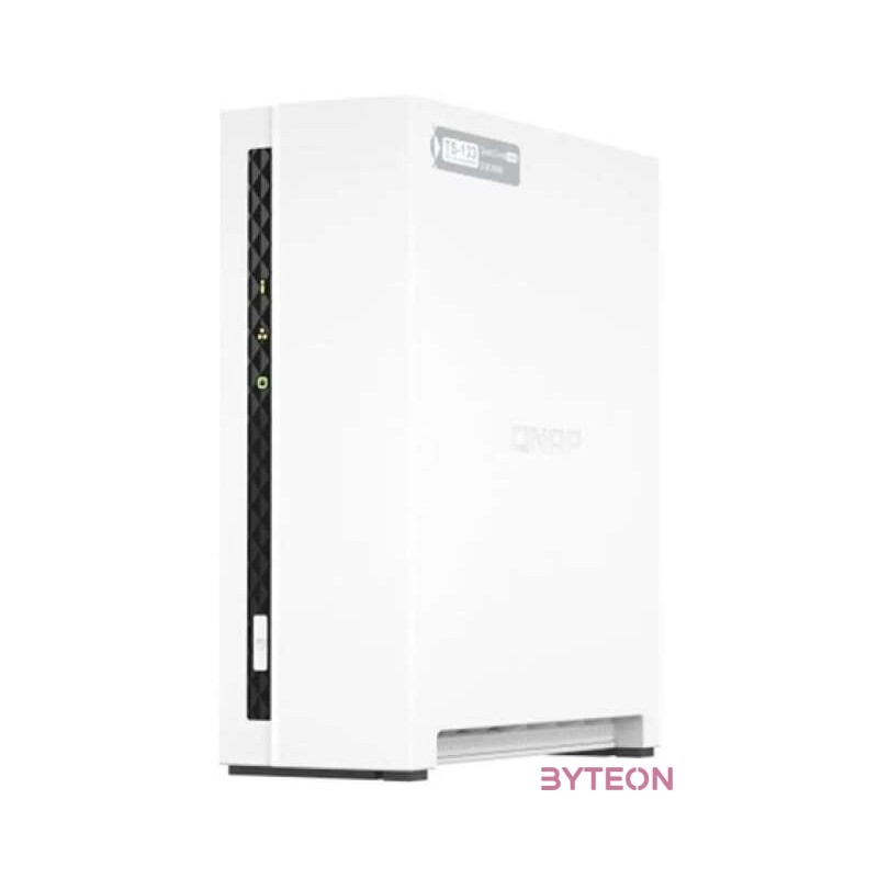 QNAP TS-133 tárolószerver Tower Ethernet,LAN csatlakozás Fehér