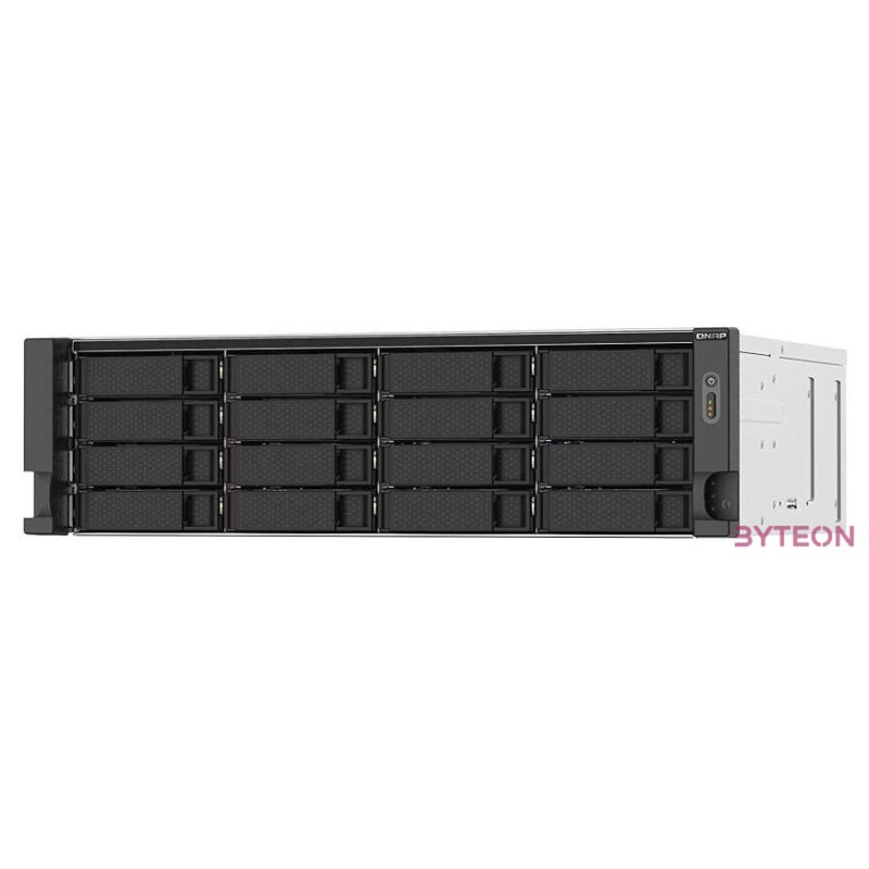 QNAP TS-1673AU-RP-16G tárolószerver NAS Rack (3U) Ethernet,LAN csatlakozás Fekete, Szürke V1500B