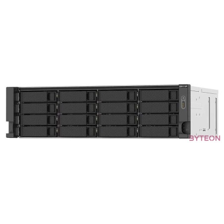 QNAP TS-1673AU-RP-16G tárolószerver NAS Rack (3U) Ethernet,LAN csatlakozás Fekete, Szürke V1500B