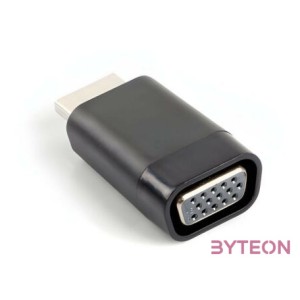 Lanberg AD-0016-BK csatlakozó átlakító VGA HDMI Fekete