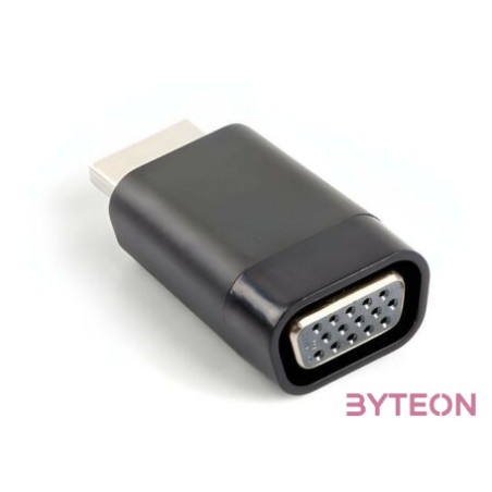 Lanberg AD-0016-BK csatlakozó átlakító VGA HDMI Fekete