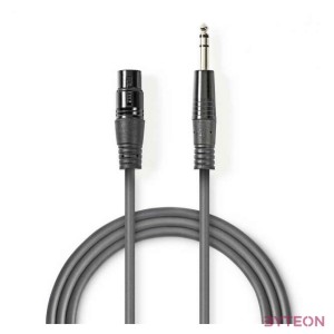 Nedis COTH15110GY15 audio kábel 1,5 M XLR (3-pin) 6.35mm Szürke