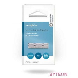 Nedis CAGB22950ME csatlakozó átlakító 3.5 mm Female Ezüst