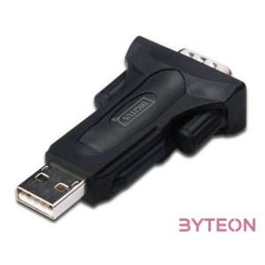 Digitus Converter USB 2.0 D-Sub 9 Male Fekete