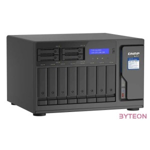 QNAP TVS-h1288X NAS Tower Ethernet,LAN csatlakozás Fekete W-1250