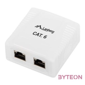 Lanberg OS6-0002-W csatlakozó átlakító 2 x RJ-45 Fehér