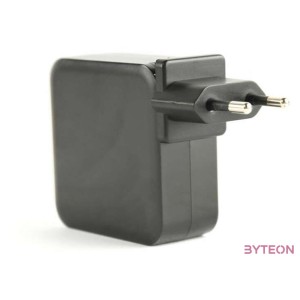 Gembird NPA-PD60-01 mobiltelefon töltő Fekete Beltéri