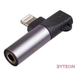 Akyga AK-AD-63 csatlakozó átlakító Lightning Jack Fekete