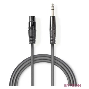 Nedis COTH15110GY15 audio kábel 1,5 M XLR (3-pin) 6.35mm Szürke