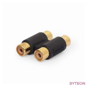 Gembird A-2RCAFF-01 csatlakozó átlakító 2 x RCA Fekete, Arany