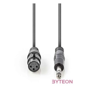 Nedis COTH15110GY15 audio kábel 1,5 M XLR (3-pin) 6.35mm Szürke
