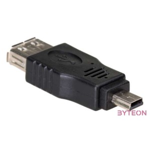 Akyga Adapter AK-AD-07 USB-AF,miniUSB-B (5-pin) USB A USB mini B 5-pin Fekete